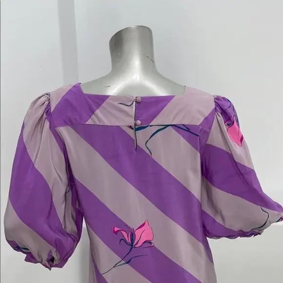 Vintage Valentino Silk Sheath Dress size 8 - Picture 7 of 10